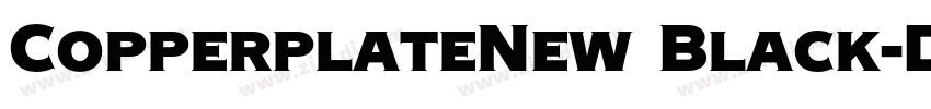 CopperplateNew Black字体转换